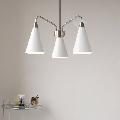 Nordic Tapered Shade Iron 3/5 Light Art Kronleuchter 