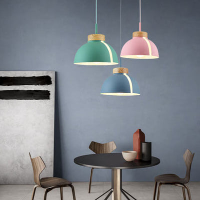 Modern Creative Macaron Dome 1-Light Pendant Light