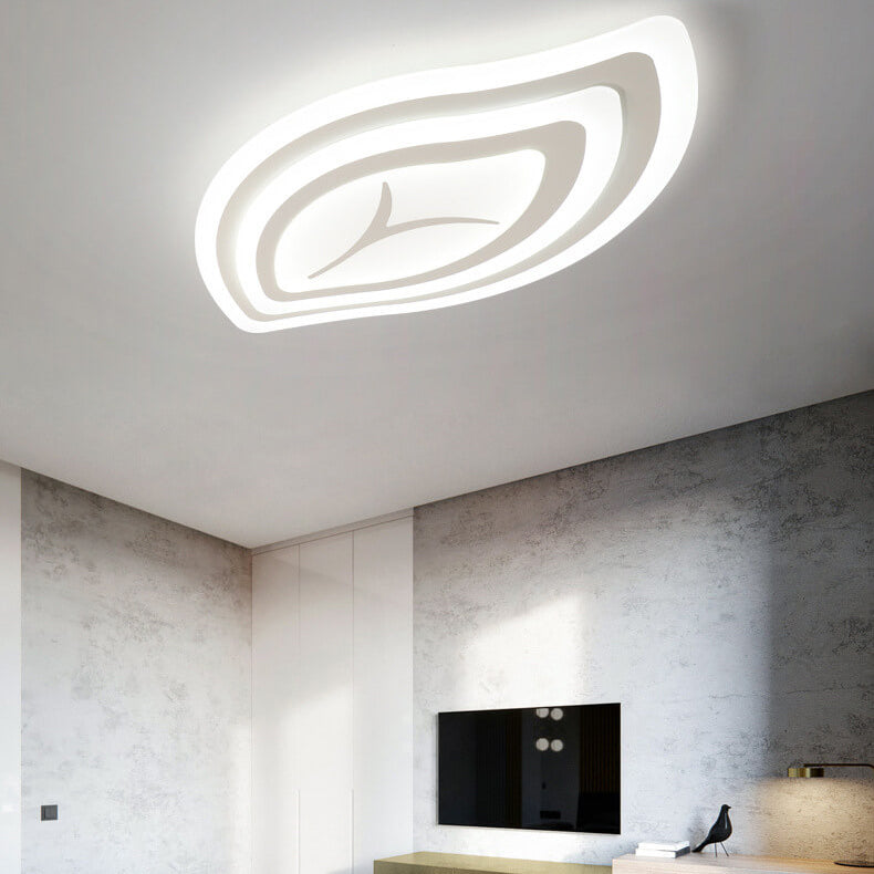 Creative Leaf Acrylic LED Flush Mount Ceiling Light