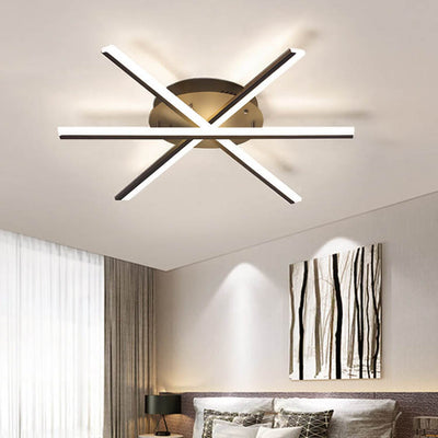 Nordic Creative Line 1-Light LED Semi-Flush Mount Ceiling Light