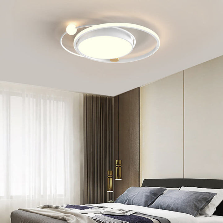 Plafonnier LED rond nordique à montage encastré 