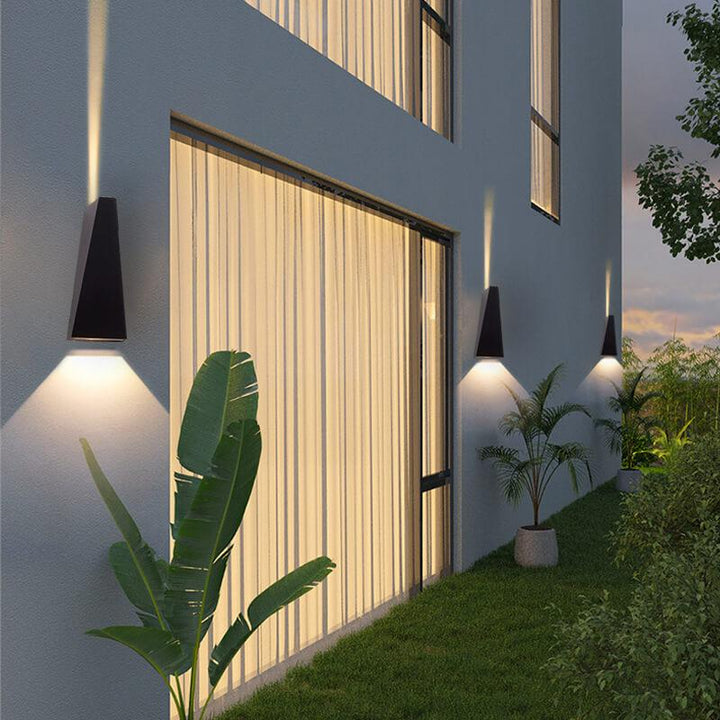 Applique Murale à 2 Lumières LED Trapezoïdale Simple Moderne 