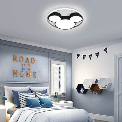 Cartoon Mouse LED Flush Mount Ceiling Light