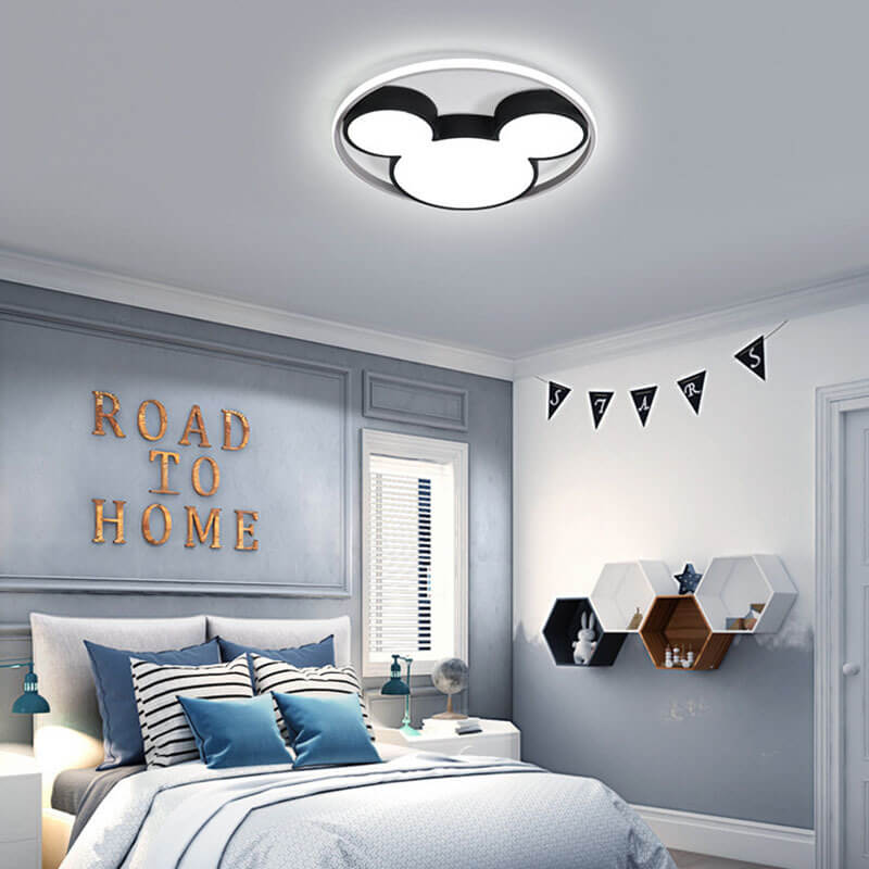 Cartoon Mouse LED Flush Mount Ceiling Light