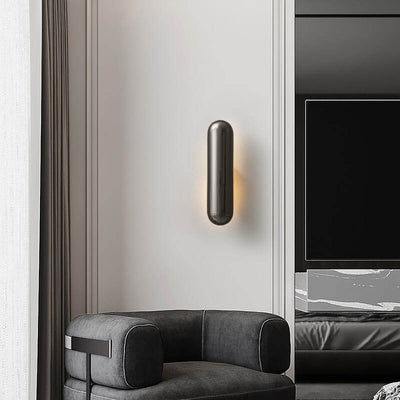 Modern Simple Column 1-Light LED Wall Sconce Lamp