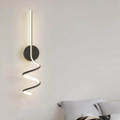 مصباح حائط LED بخطوط وأقواس إبداعية بسيطة بلمبة واحدة 