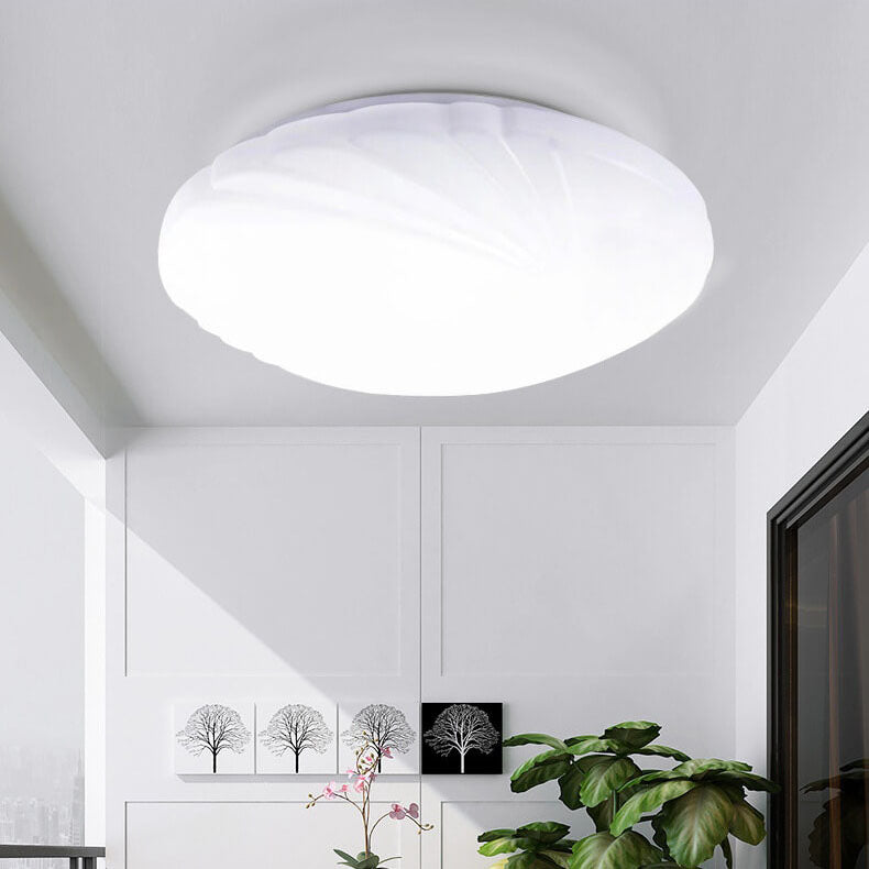 Modern Circle Acrylic 1-Light LED Flush Mount Ceiling Light
