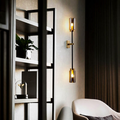 Modern Luxury Cylindrical Shade 2/4 Light Wall Sconce Lamp