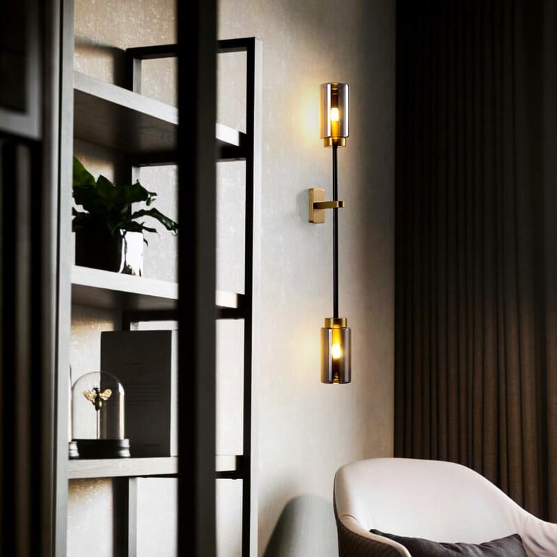 Modern Luxury Cylindrical Shade 2/4 Light Wall Sconce Lamp