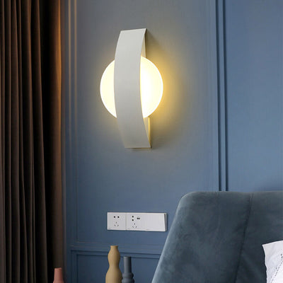 Modern Minimalist Acrylic Geometric Ring LED Wall Sconce Lamp
