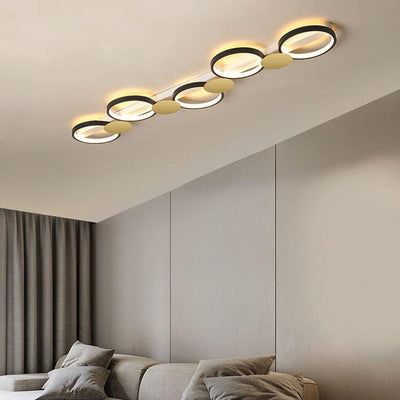 Modern Circle LED 3/4/5 Light LED Flush Mount Track Light