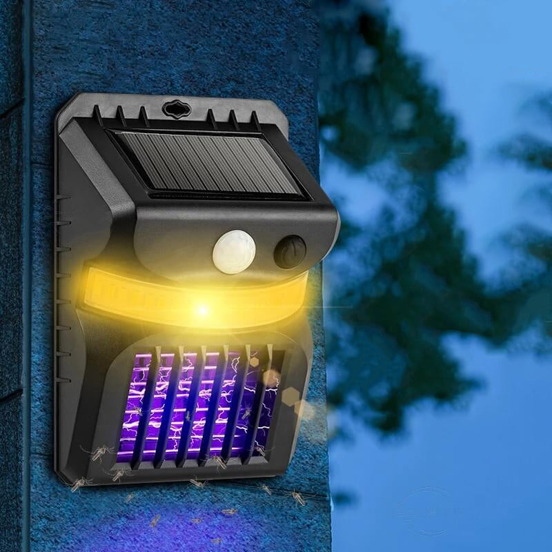Solar-Mückenabwehrfunktion Menschlicher Intelligenter Sensor Außen Garten Wandleuchte 