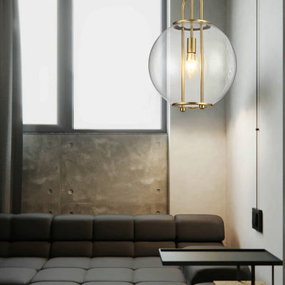 Modern Glass Bubble Ball 1-Light Pendant Light