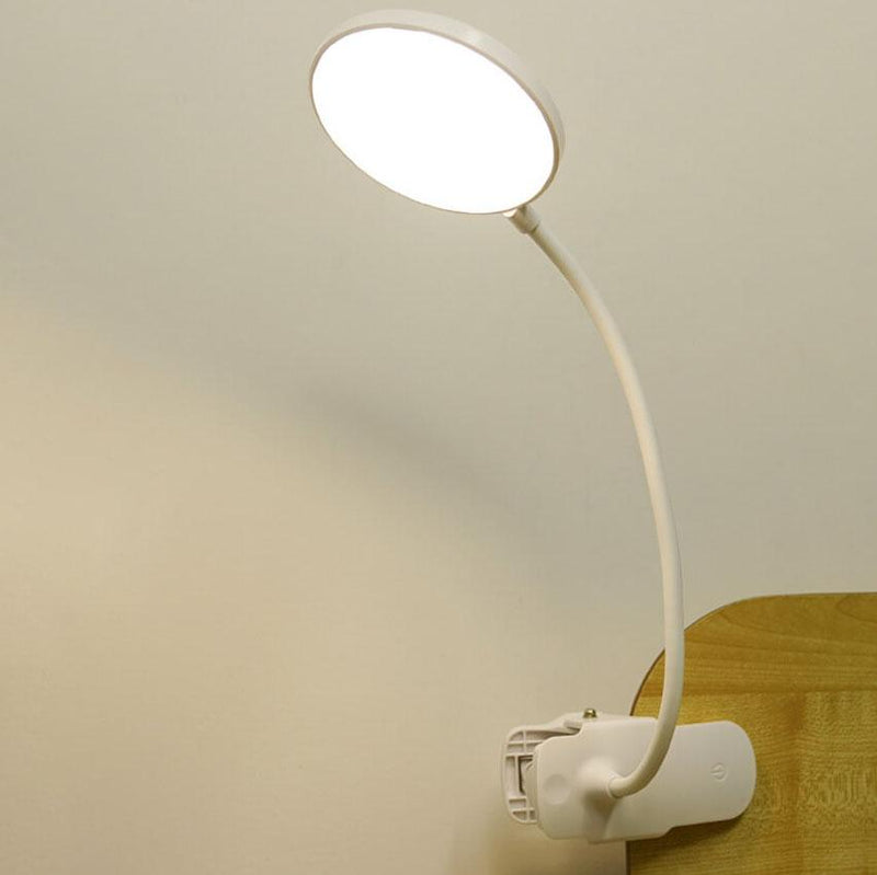 Lámpara de escritorio con clip LED simple recargable protección ocular luz nocturna 