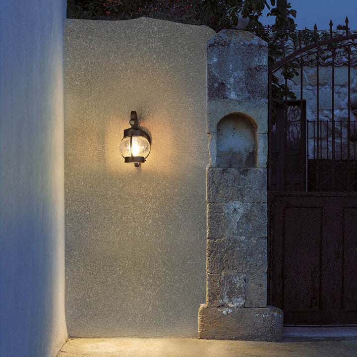 Retro Aged Lantern Outdoor Waterproof 1-Light Wall Sconce Lamp