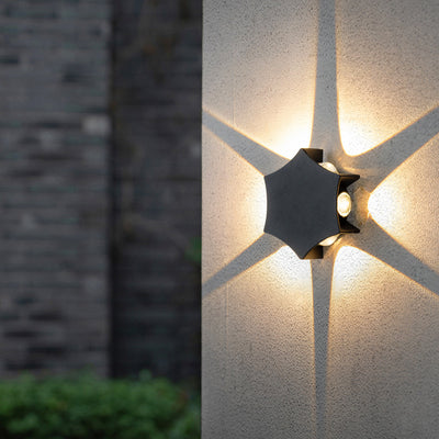 Modern Creative Lid Shape LED Outdoor Waterproof Wall Sconce Lamp