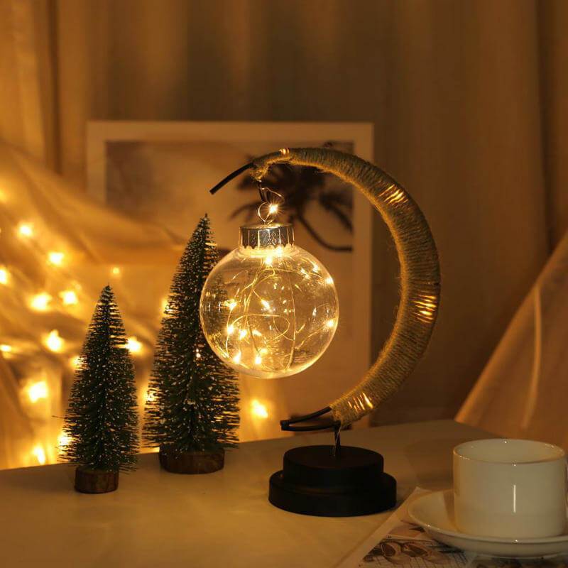 Wunschball Mond LED Nachtlicht Dekoration Tischlampe 