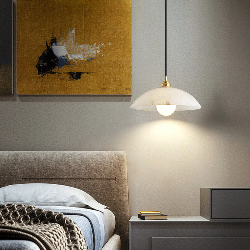 Nordic Spanische Marmor Kuppel 1-Licht Pendelleuchte 