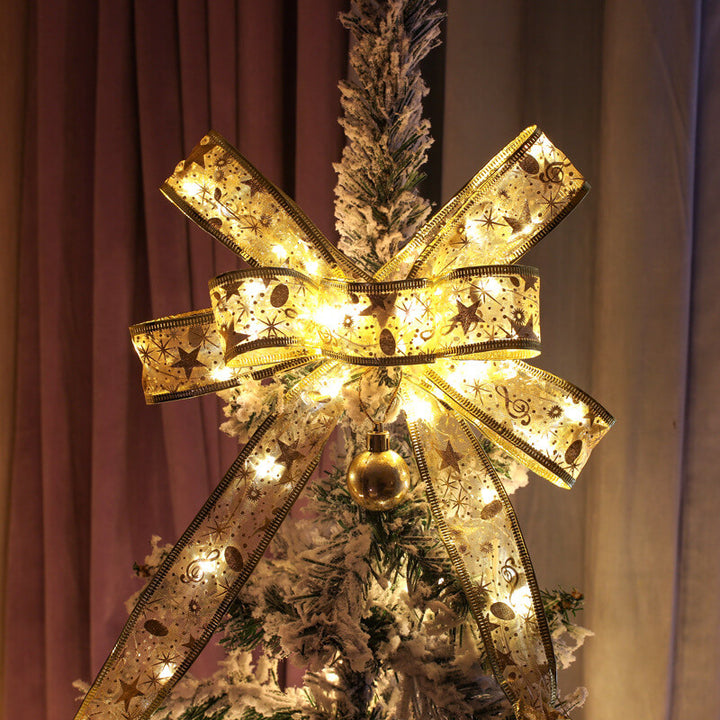 Weihnachtsbaum Dekoration Band Geschenk LED Lichterkette 