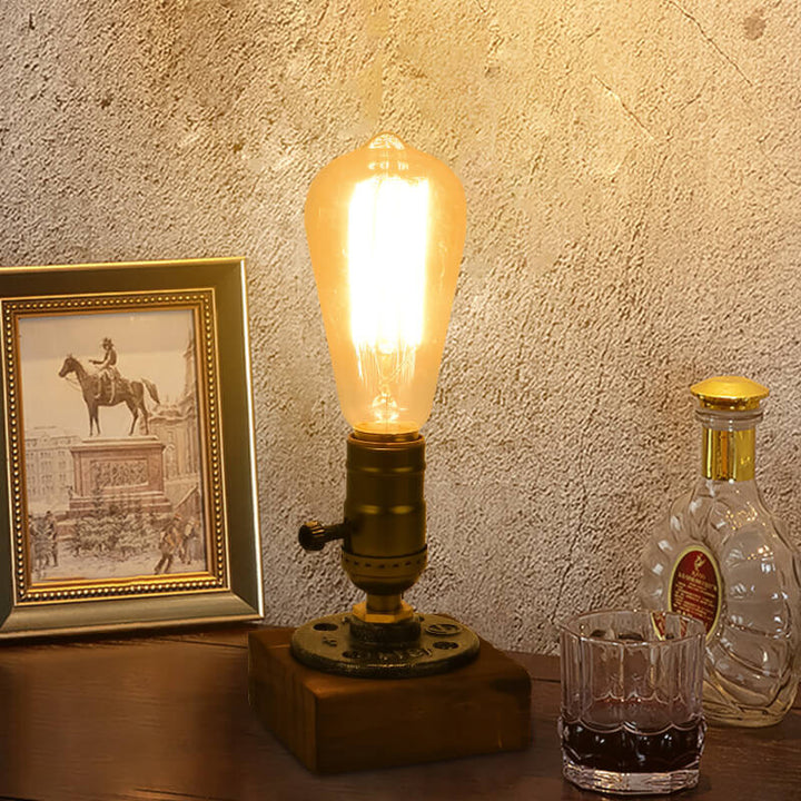 Lámpara de Mesa Vintage Industrial de Hierro con 1 Luz 
