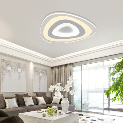 Modern Triangle Acrylic LED Flush Mount Ceiling Light