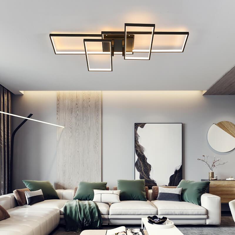 مصباح سقف LED مستطيل من الألومنيوم بتصميم عصري مبتكر 