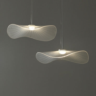 Modern Acrylic Lotus Leaf 1-Light LED Pendant Light