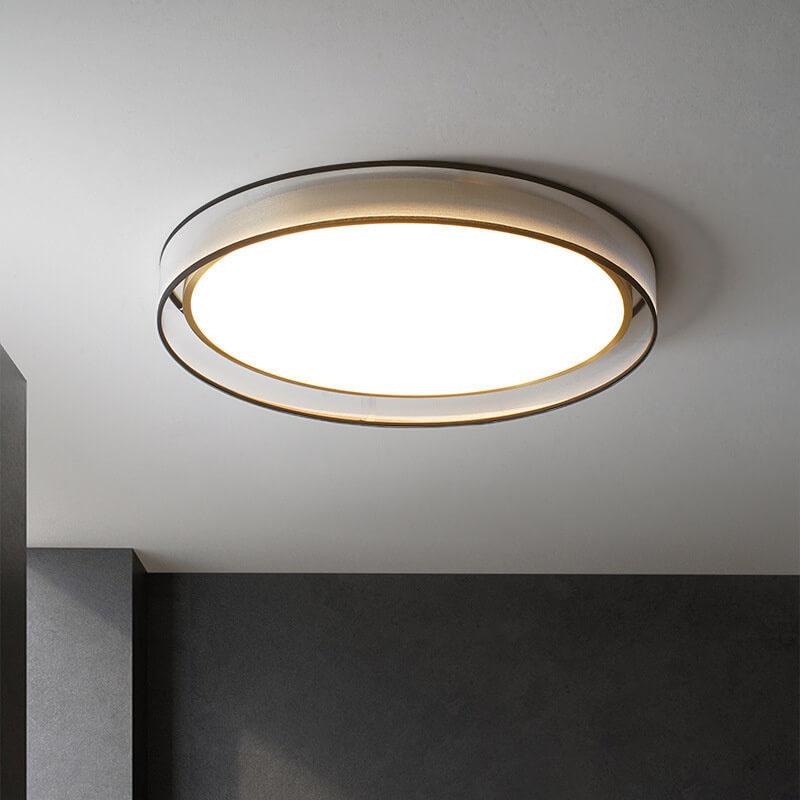 Modern Simplicity Round Thin 1-Light LED Flush Mount Ceiling Light