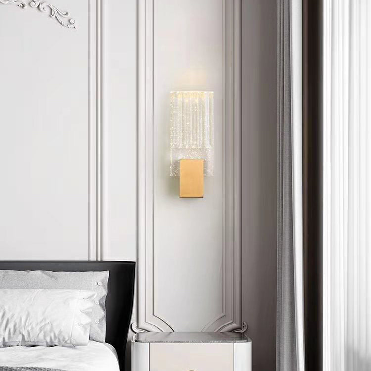 Moderne Bubble Crystal Square Luxus LED Wandleuchte 