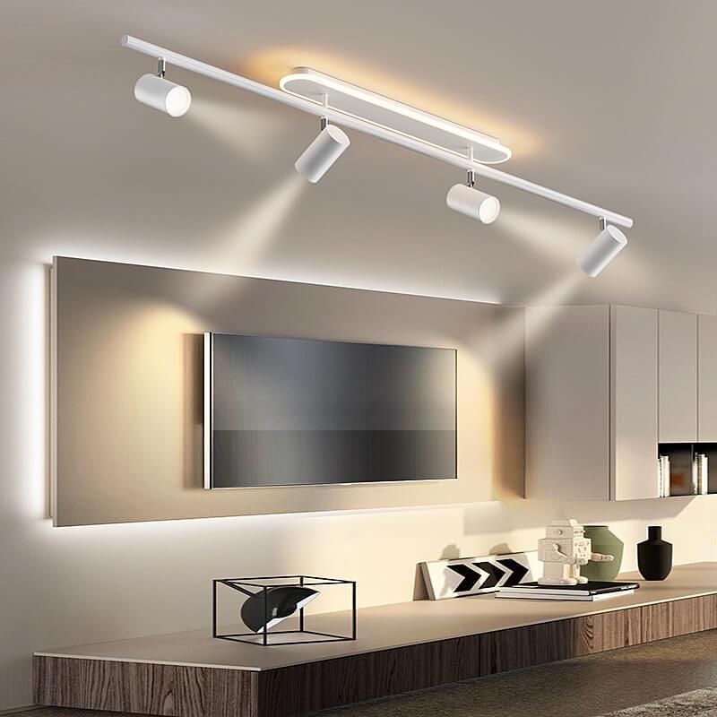 Modern Minimalist Tubular 5-Light LED Track Light