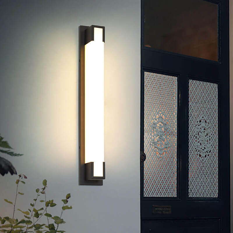 Simple Long Strip LED Outdoor Waterproof Wall Sconce Lamp