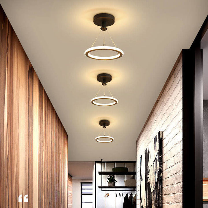 Modern Simple Circle LED 1-Light Pendant Light
