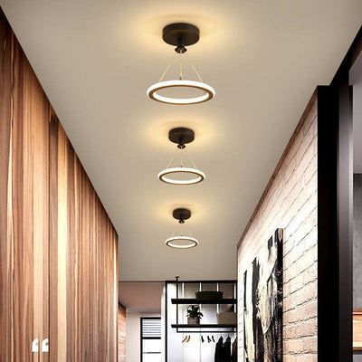 Modern Simple Circle LED 1-Light Pendant Light
