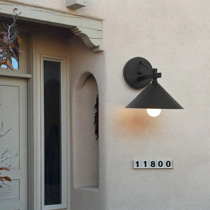Retro Outdoor Eisen Verjüngte Wasserdichte 1-Licht Wandleuchte Lampe 