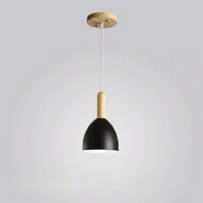 Nordic Log Dome Macaron 1-Light Pendant Light