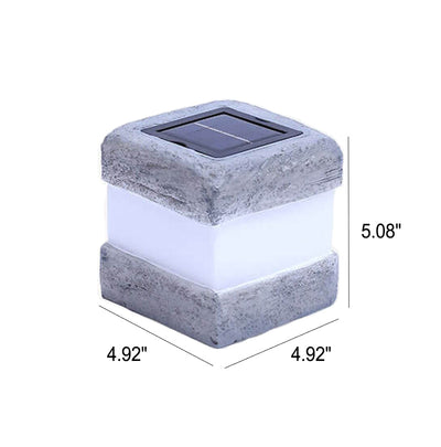 Solar Waterproof Simulation Stone Design LED Outdoor Garden Decorative Lamp