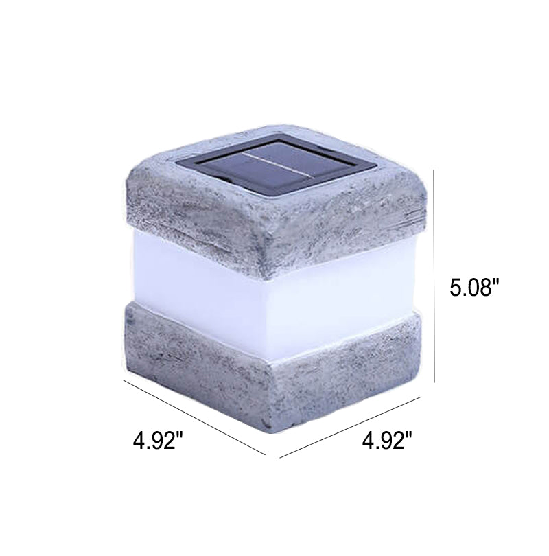 Solar Waterproof Simulation Stone Design LED Outdoor Garden Decorative Lamp