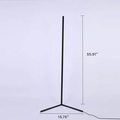 Straight Corner 1-Light LED Floor Lamps