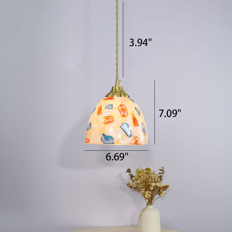 Nordic Simple Shell Three Designs 1-Light Pendant Light