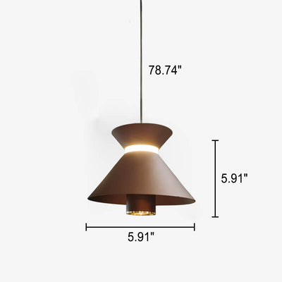 Modern Minimalist Solid Color Aluminum LED Island Light Chandelier