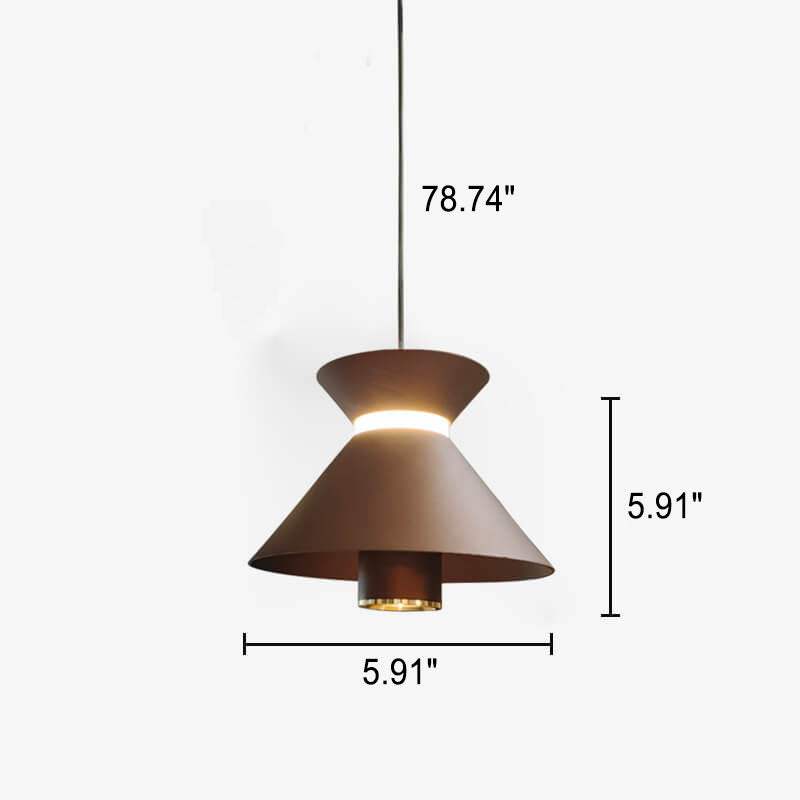 Aluminiumlegierung 1-Licht-Kuppel-Pendelleuchte in Schalenform 