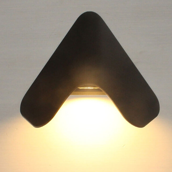 Moderne Kreativ Dreieck Aluminium LED Außen Wasserdichte Wandleuchte 