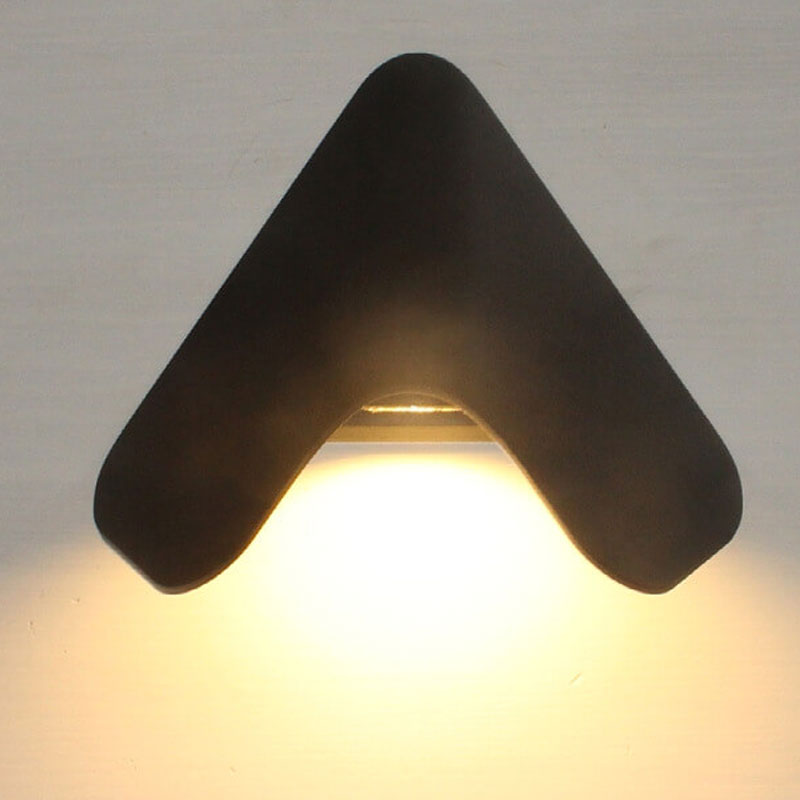 Modern Creative Triangle Aluminum LED Outdoor Waterproof Wall Sconce Lamp