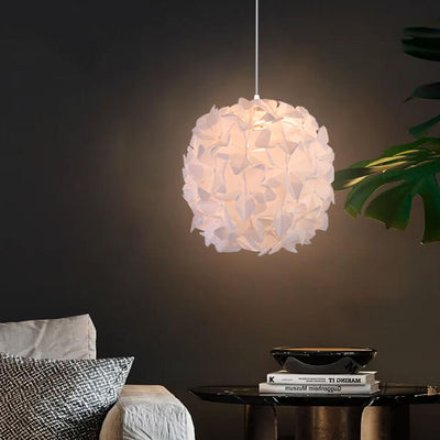 Modern Minimalist Acrylic Flower Globe 1-Light Pendant Light