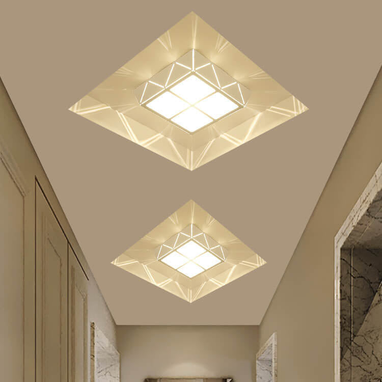 Minimalist Square 1-Light LED Flush Mount Ceiling Light