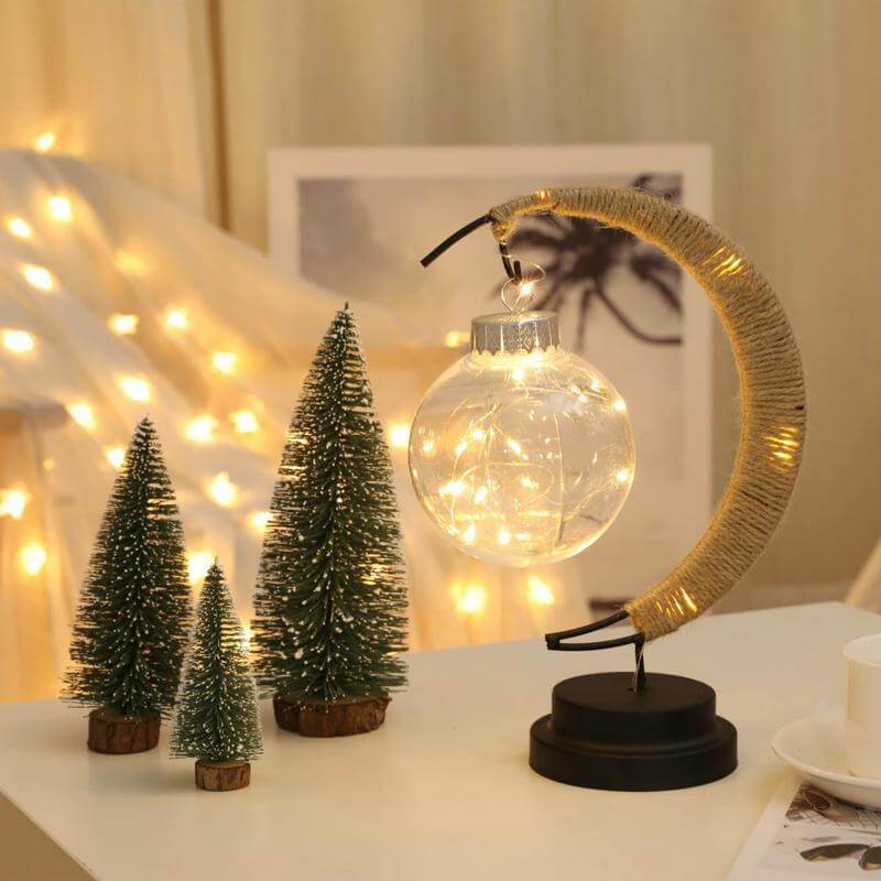 Wunschball Mond LED Nachtlicht Dekoration Tischlampe 