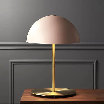 Nordic Macaron Dome Shade 1-Light Table Lamp