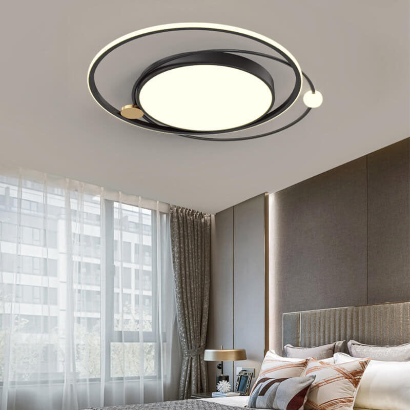Plafonnier LED rond nordique à montage encastré 