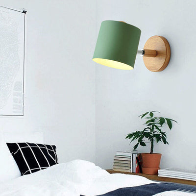 Nordic Macaron Column Shade 1-Light Wall Sconce Lamp
