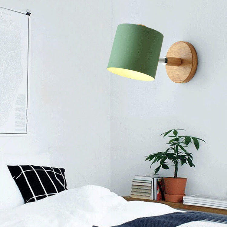 Nordic Macaron Column Shade 1-Light Wall Sconce Lamp